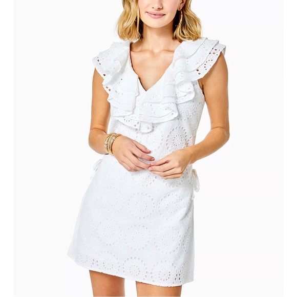Lilly Pulitzer Dresses & Skirts - Lilly Pulitzer Emiline Circle Bloom Eyelet Romper